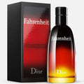 Dior Fahrenheit perfume bottle and packaging on a white background