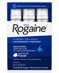 Rogaine 5% Minoxidil Foam for Men 3 Month Supply 3x60g Hair Regrowth
