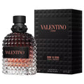 Valentino perfume bottle and packaging on a white background
