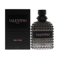 Valentino perfume bottle and packaging on a white background