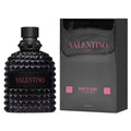 Black Valentino perfume bottle and packaging on a white background