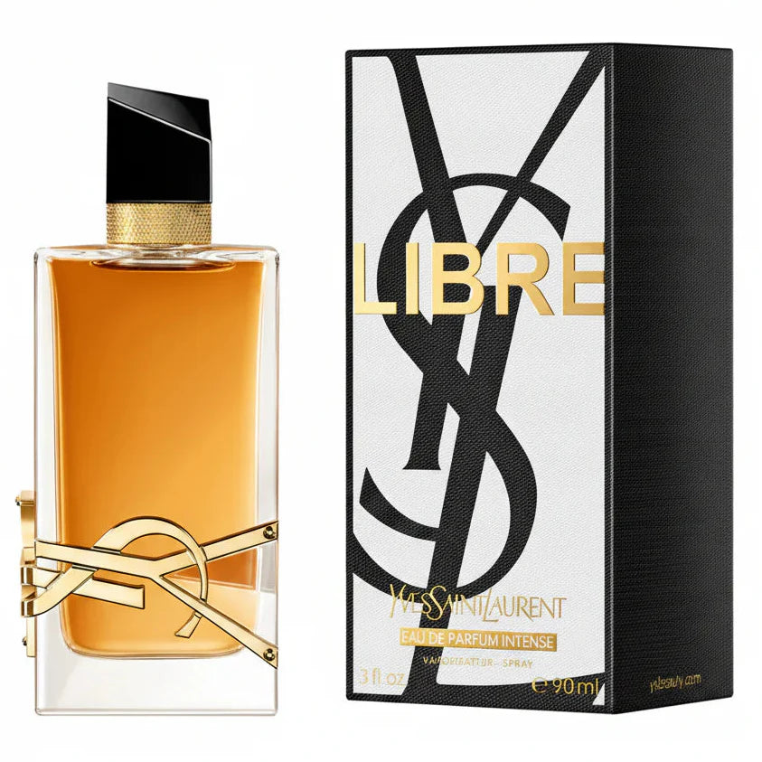 YSL Libre perfume bottle and packaging on a white background